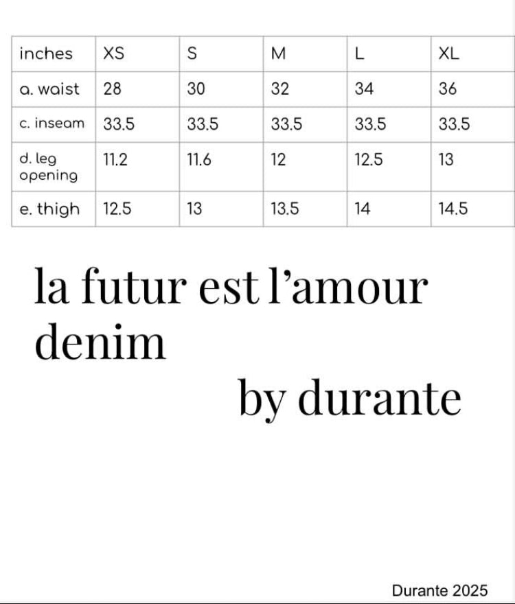 LA FUTUR EST L'AMOUR denim